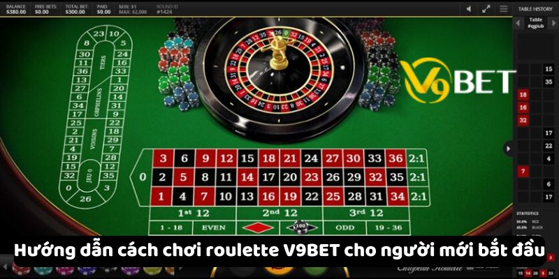 Hướng dẫn cách chơi roulette V9Bet cho người mới bắt đầu